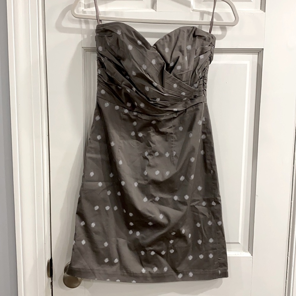 H&M Strapless Polka Dot Dress size 8